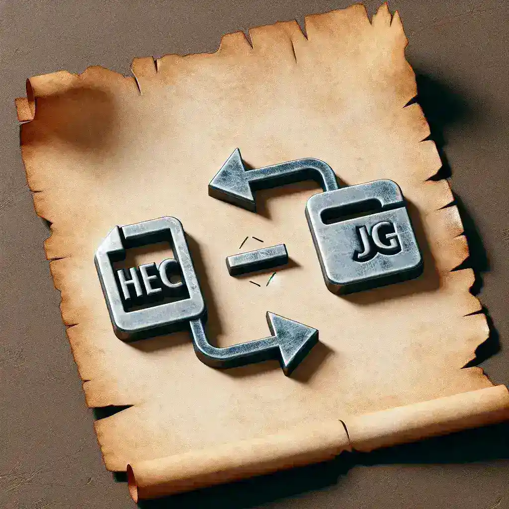 "Step-by-step guide on converting HEIC to JPG on various devices, showcasing the process and tools needed for seamless image file format conversion."
