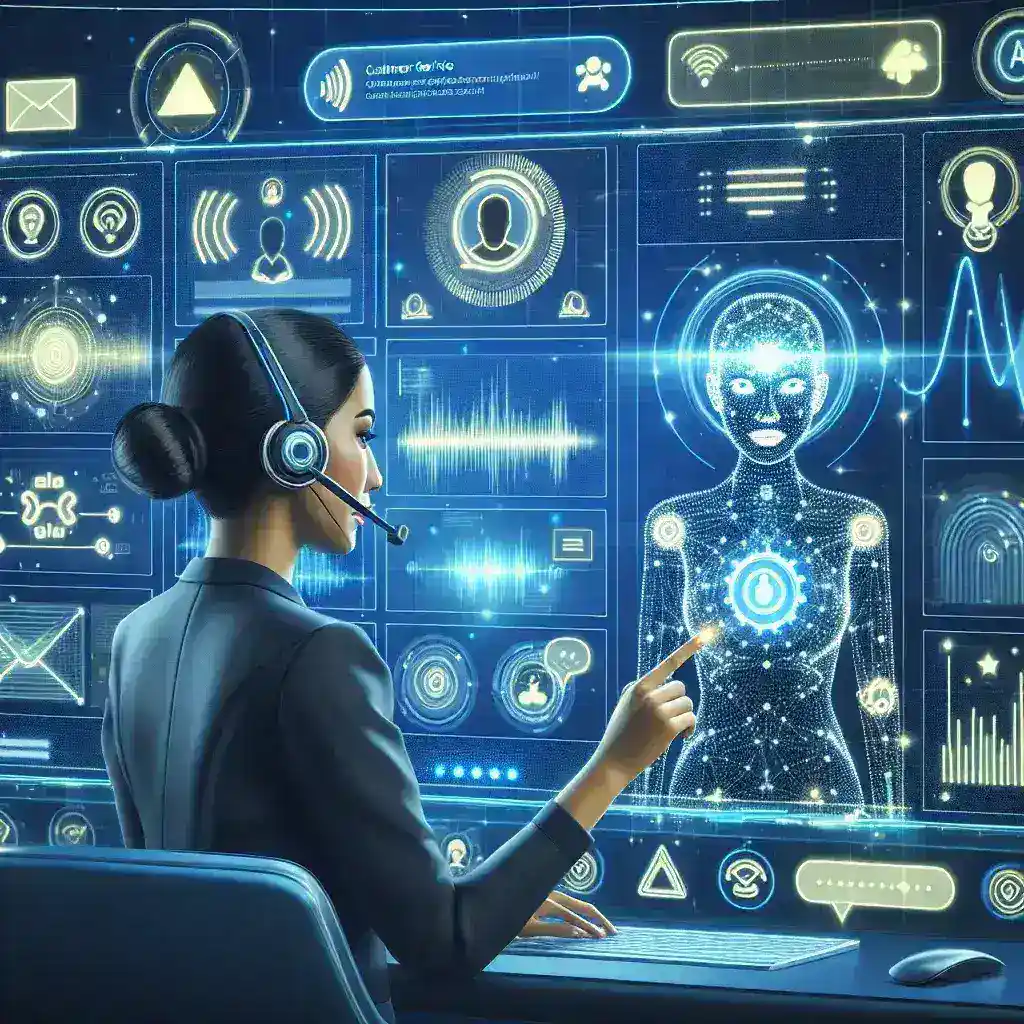 "Illustration of Twilio's Conversational AI interface showcasing automated customer support interactions, highlighting innovative features that enhance user experience."